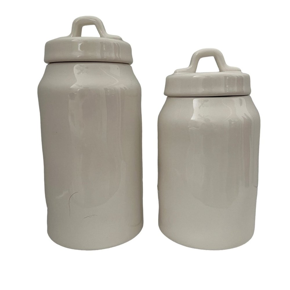2017 Rae Dunn Artisan Collection Fat Jack Bewitching 2 pc Canister Set - Picture 3 of 14